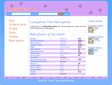 Tablet Screenshot of ludygames.com